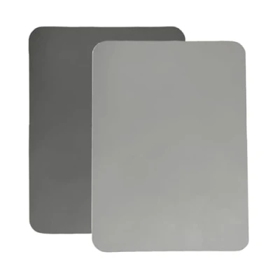 Afbeelding van SOQKEEN Set van 2 super absorberende afdruipmatten voor de keuken, 40 x 30 cm, antislip droogmat, mat koffiezetapparaat, servies, bar, werkblad, donkergrijs en lichtgrijs