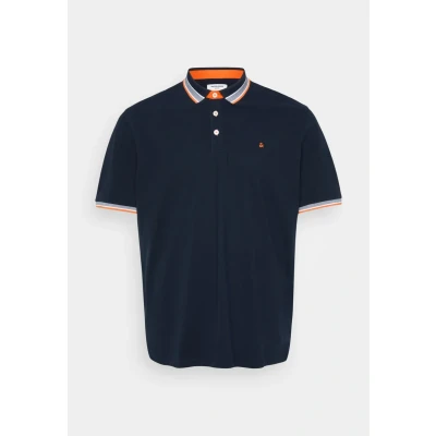 Afbeelding van Jack &amp; Jones Jjepaulos Poloshirt, Heren, Maat: 4XL, Black navy