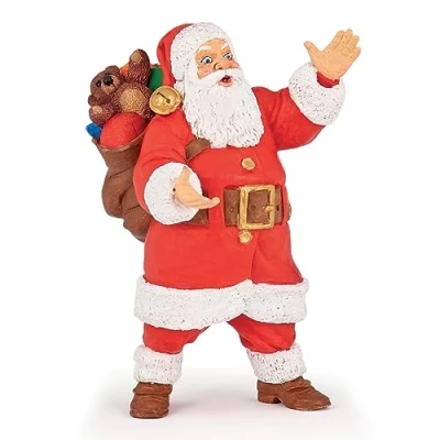 Afbeelding van Papo Handbeschilderd figuur betoverde wereld kerstman 39135 om te verzamelen voor kinderen meisjes en jongens vanaf 3 jaar