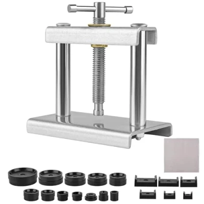 Afbeelding van MXTIMWAN kit de presse montre, outil changement batterie, fermoir boîtier, presse, d&#039;outils réparation couvercle montre avec 18 moules, Non