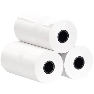 Afbeelding van 3 rollen thermisch papier zelfklevend 80 mm x 3,5 m wit [Callstel]
