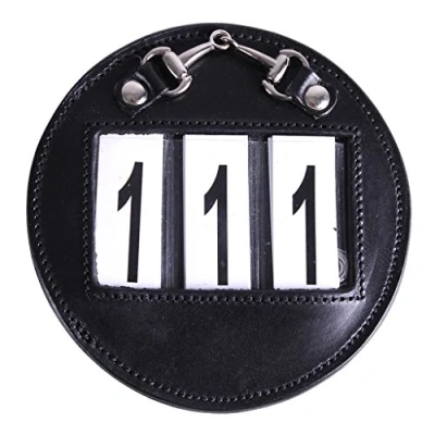 Afbeelding van QHP Nummerhouder Ricki maat One size black/silver