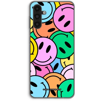 Afbeelding van Case Company® hoesje geschikt voor Samsung Galaxy A04s Smiley N1 Soft Cover Telefoonhoesje Bescherming aan alle Kanten en Schermrand