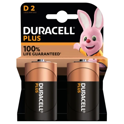 Afbeelding van Duracell pile alcaline mn1300 lr20 d 1.5v 100% extra life blister 2 pz 12738