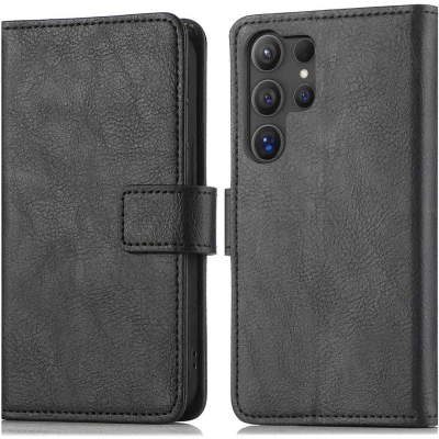 Afbeelding van imoshion Hoesje Geschikt voor Samsung Galaxy S25 Ultra Met Pasjeshouder Luxe Bookcase Zwart