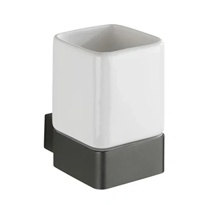 Afbeelding van Wenko Tandenborstelhouder Montella 10,5 Cm Porselein Wit