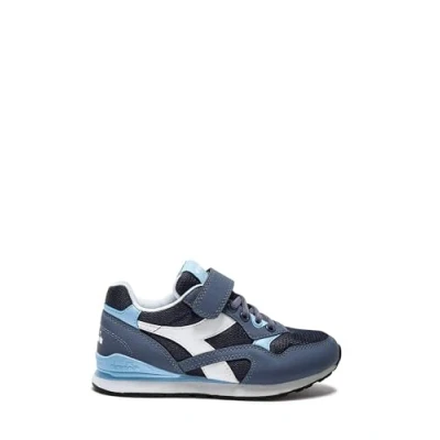 Afbeelding van Diadora N.92 Unisex Trainingsschoen voor kinderen, Maat: 31, Clear sky/naval academy Imitatieleer/ textiel