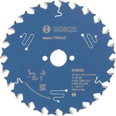Afbeelding van Bosch Accessories Expert for Wood 2608644008 Cirkelzaagblad 140 x 20 1.3 mm Aantal tanden: 24 1 stuk(s)