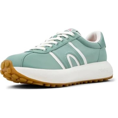 Afbeelding van Camper Pelotas Athens Sneakers laag, Dames, Maat: 39, Mittelgrün Textiel
