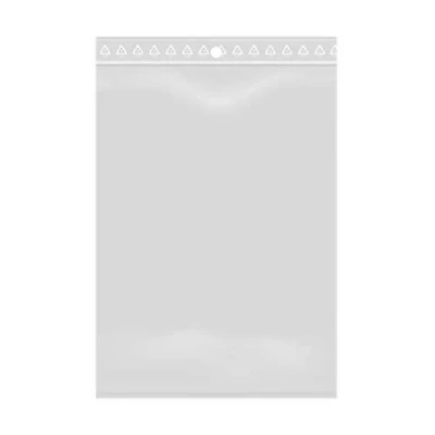 Afbeelding van 100 zakjes met ritssluiting, hersluitbaar, transparant, voor levensmiddelen, sieraden, accessoires, formaat 10 x 15 cm