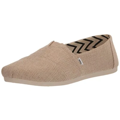 Afbeelding van TOMS Alpargata Loafer Flat, platte mocassin voor dames, Natuurlijk, niet geverfd