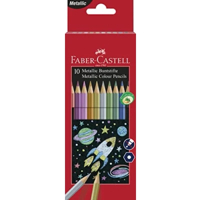 Image de Faber Castell 201583 métallique de couleur crayon (lot 10)