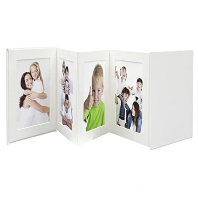Afbeelding van Deknudt Frames A66DC1 8PH leporello album wit 8x foto 10x15 cm