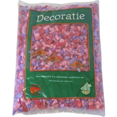 Afbeelding van Zak a 1 kg glitter gravel mix roze Gebr. de Boon