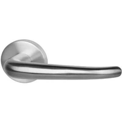 Afbeelding van Deurklink &quot;Madrid&quot; RVS op rond rozet 50mm