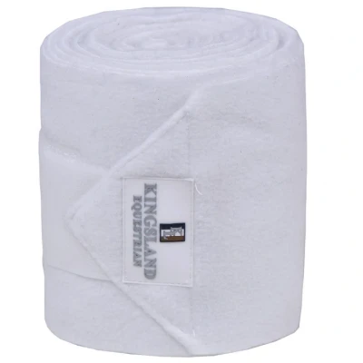 Afbeelding van Kingsland Bandages Classic Fleece 2 pack Wit One Size