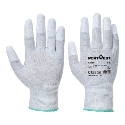 Afbeelding van Handschoen Vingertop PU Antistatisch A198 Portwest