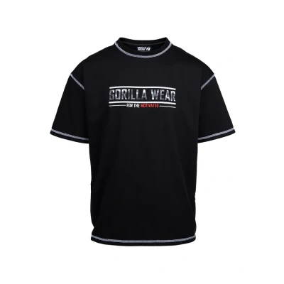 Afbeelding van Gorilla Wear Saginaw Tshirt print, Heren, Maat: Small, Black