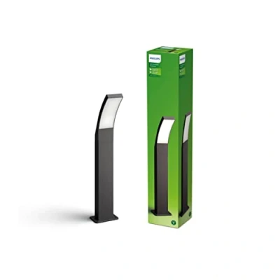 Afbeelding van Philips Outdoor Splay Ledlamp 12W antraciet koud wit licht 4000K beschermingsklasse IP44 geïntegreerde lamp