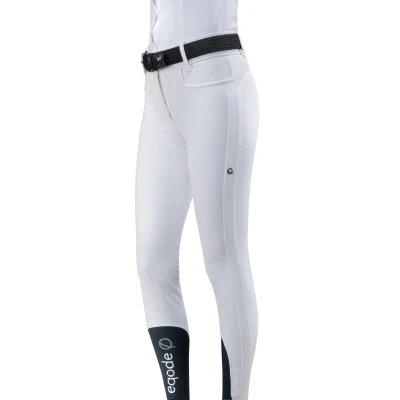 Image de EQODE by Equiline Pantalon d&#039;Équitation Darcey Full Grip Blanc 36