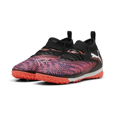 Afbeelding van Puma Future 8 Match Voetbalschoenen met kunststof noppen voor kinderen, Maat: 33, Yellow alert black sun struck Textiel/ synthetisch
