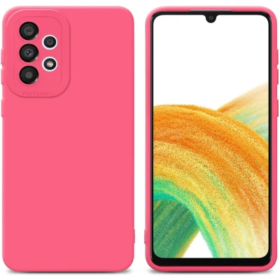 Afbeelding van Cadorabo Hoesje geschikt voor Samsung Galaxy A72 4G / 5G in Fluid ROOD Beschermhoes gemaakt van flexibel TPU silicone Cover Case