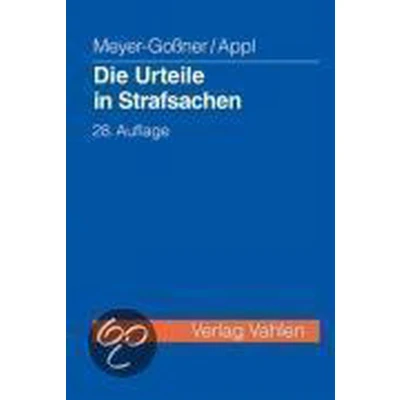 Afbeelding van Die Urteile in Strafsachen