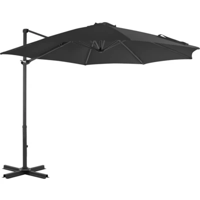 Afbeelding van Zweefparasol met aluminium paal 300 cm antraciet