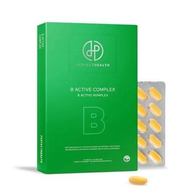 Afbeelding van Perfect Health Vitamine B Complex 90 Biotine Tabletten B1, B6, B12 Vegan