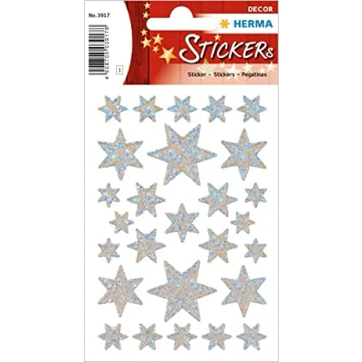 Afbeelding van HERMA 3917 sticker Film Zilver Permanent 27 stuk(s)
