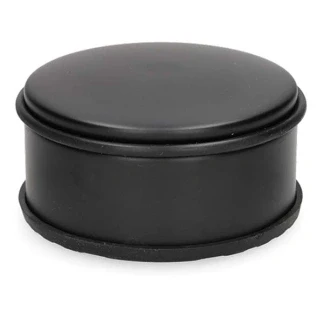 Afbeelding van Deurstopper 6 cm x Ø 12 (Staal, Rubber, Zwart)