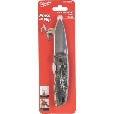 Afbeelding van Milwaukee 4932492375 FASTBACK™ zakmes Camouflage Fastback Camo Folding Knife 1 pc