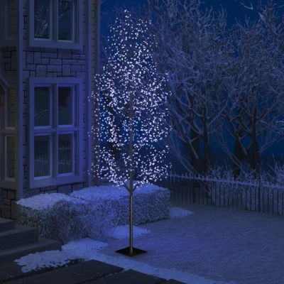 Afbeelding van Kerstboom 1200 LED&#039;s blauw licht kersenbloesem 400 cm
