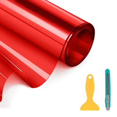 Afbeelding van YAOBLUESEA Waterproof Auto Koplamp Getinte Film 200x30cm Rood