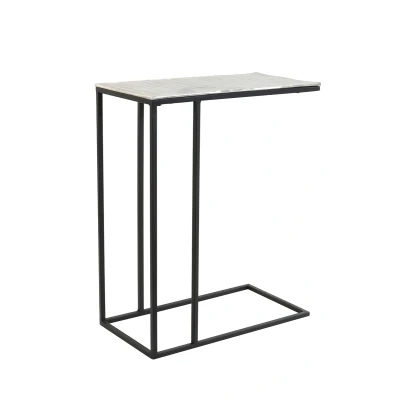 Afbeelding van Light &amp; Living Bijzettafel MACY 48x26x60cm Zilver