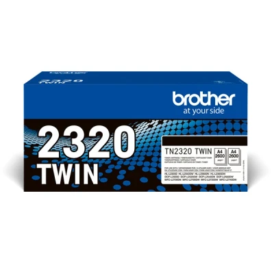 Image de Pack de 2 toners Brother TN2320 Noir