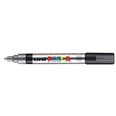Afbeelding van Posca Uni Ball PC 5M Marker, zilverkleurig