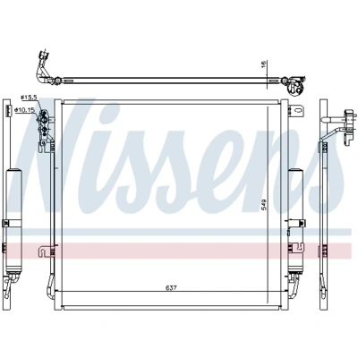Afbeelding van Nissens Airco condensor 940485