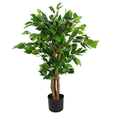 Afbeelding van Leaf Evergreen Kunstmatige Ficus Blad, 90 cm