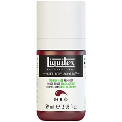 Afbeelding van Liquitex Professionele fles van zacht acryl, cadmiumvrij, 59 ml, dieprode rood