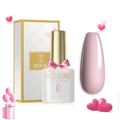 Image de ROSALIND Vernis Semi Permanent Rose à Ongle Gel Polish UV LED Soak Off French Nail Manucure 15ml