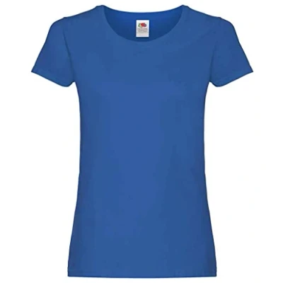Afbeelding van Fruit of the Loom Valueweight T shirt met korte mouwen voor dames, Koninklijk