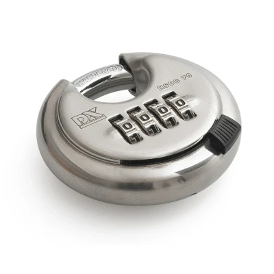 Afbeelding van Discusslot Met cijferslot RVS, 70 mm