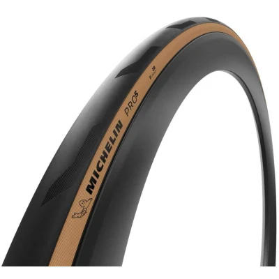 Afbeelding van Michelin Pro 5 700C x 32 Tubeless Racefietsband Goud