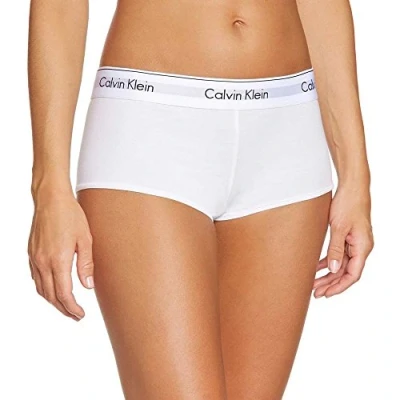 Image de Calvin Klein Boxer hipster pour femme en coton stretch, Blanc (blanc)., M