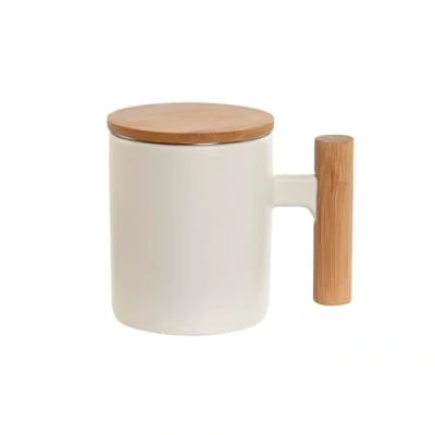 Afbeelding van Kop met theefilter Home ESPRIT Wit Roestvrij staal Porselein 360 ml