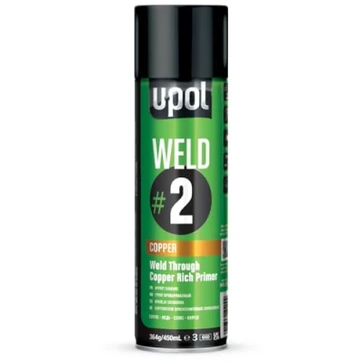 Afbeelding van U POL #2 Zinkprimer GRIJS spuitbus 450ml Sneldrogend Hoge Concentratie Zink Corrosiebescherming