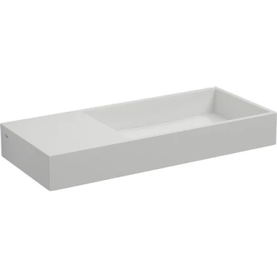Afbeelding van Clou Mini Wash Me Plus fontein Mineraalmarmer 56cm Zonder kraangat Links