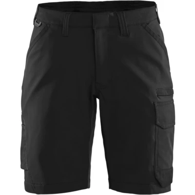 Afbeelding van Blaklader Dames service short 4 weg stretch 7123 1645 Zwart/Donkergrijs C36