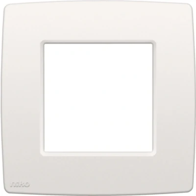 Afbeelding van Niko Enkele afdekplaat, kleur Original White